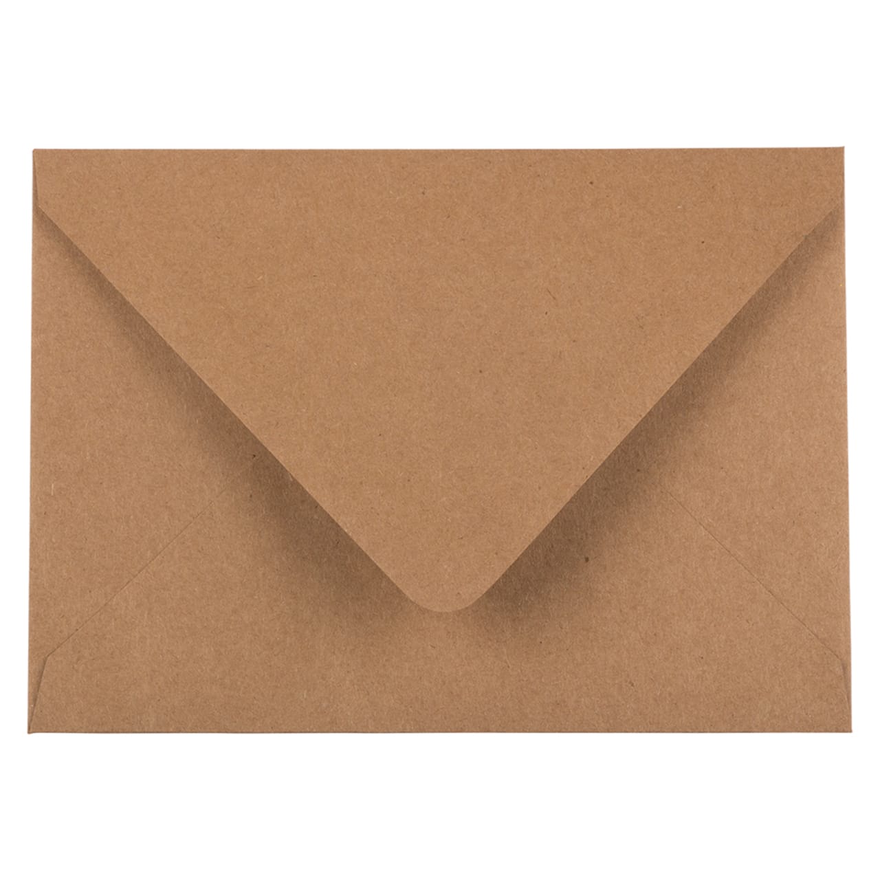 JAM Paper 4.75" x 6.5" Brown Kraft Recycled V-Flap Invitation Envelopes, 100ct.